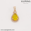 32874 Xuping designs de jóias de ouro na moda com preço pingente de opala nobre para as mulheres
